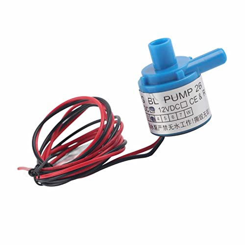 Qcwwy Mini Livsmedelsklassad Borstlös Vattenpump, Lätt och Kompakt 6V DC 3W Vattenpump för akvarie- och Fontänpumpar