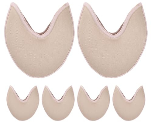 COMPUKAS Coussinets pour Orteils de Danse Classique en Tissu Tricoté Doux Antidérapant, Protection Confortable pour Pointes de Ballet, 3 Paires pour Femmes et Filles, pour Répétitions