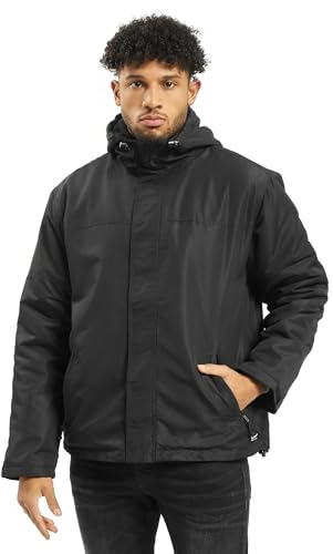 Brandit Vindjacka för män, jacka med dragkedja, svart, 3XL