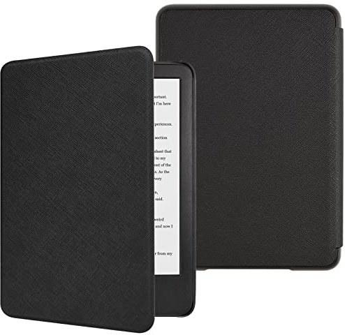 DMLuna Custodia per 6 Pollici Nuovo Kindle 11a Generazione 2024/2022, ultra sottile e leggera, custodia in pelle PU resistente e durevole, con funzione di spegnimento automatico