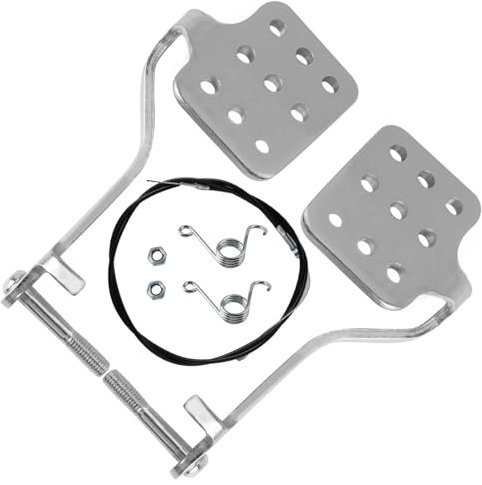 PACEWALKER Go Kart Brake Throttle Pedals with 71 Cable with Return Springs for 196cc 212cc 6.5hp Road Rocket Azusa Fun Kart Radio Flyer Carter Go Kart Vintage Go Cart Racing Drift Trike