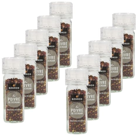 Lot 10x Moulin poivre sichuan en grains - Moulin 19g