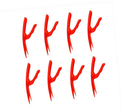 DECOMELODY 8 Piezas Pelador Gambas Plástico Rápido y Práctico Desvenador Camarones Fácil de Usar Accesorio Cocina para Hogar y Restaurantes Herramienta Pelar Langostinos