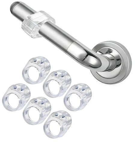 Butoirs de Poignée de Porte,6 Pièces Butee de Portes,Butées de Porte Protection,Protections Murales Invisibles et Anti-Claquement pour des Portes de Maison,Bureau,Cuisine et Salle de Bain