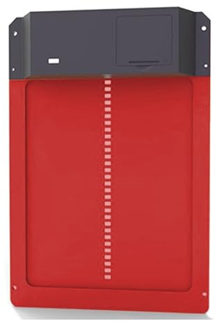 Helautomatisk DöRr Till HöNshus Automatisk Hönshusdörr Ljuskänslig Och Praktisk Kyckling Sällskapsdjur Hundbursdörr SäKer, VäDerbestäNdig, PåLitlig(Red)