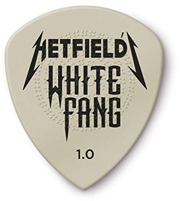 Dunlop Hetfield White Fang, Plettro Confezione Da 6 1.0Mm Bianco