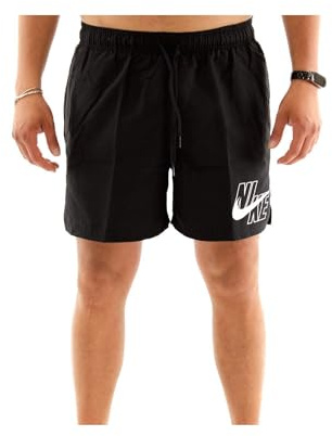 Nike 5 Volley Short Bañador, Hombre, Black, M