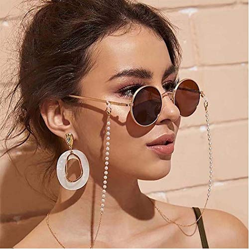 Bohend Facile Perles Chaîne de lunettes de soleil Or Chaîne de masque facial Chaîne de lunettes Lunettes Accessoires Pour Lunettes et lunettes de soleil