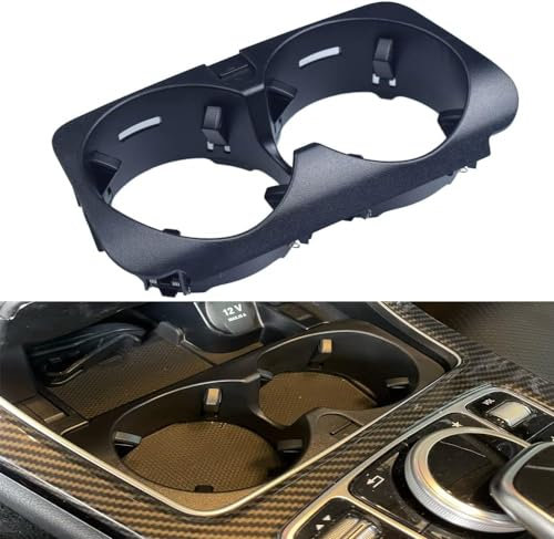 Portavasos del Coche w205, W213 Soporte Botella Consola Central A2056800691, Portavasos Extraíble para Mercedes Clase C W205 / la Clase E W213/ GLC Clase W253/ Clase V W447