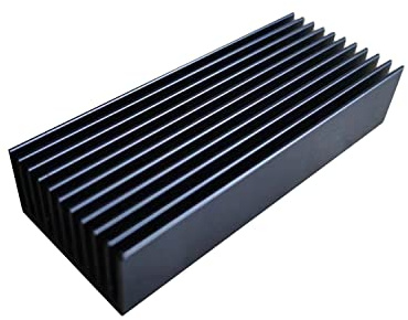 Easycargo 2pcs 40mm Heatsink 100mm x 40mm x 30mm +Thermal Conductive Tape, Aluminum Cooler Heat Sink for Cooling LED Power Amplifier TEC1-12706 Thermoelectric Cooler Module Water Cooling Modules