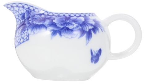 Hohopeti Jarra de Leche de cerámica lechera Vintage Lechera cerámica Jarra de Ceramica vertedor de Salsa Bol pava dispensador de Miel Jarra de Cafe Jarra de Leche pequeña Estilo Chino café