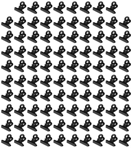 98 Pz Piccole Ferma Fogli, 22,5 mm Graffette Bulldog Clips, Graffette Ufficio, Fermacarte Metallo, Raccoglitore di Carta Raccoglitori Clip Foldback Clips per Ufficio Cucina Poster Foto