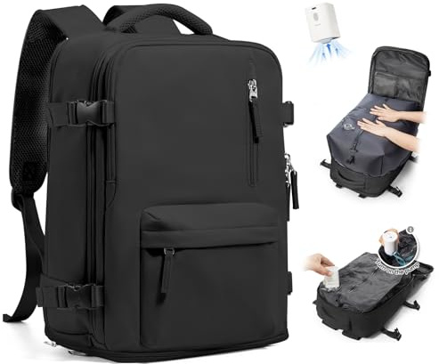 SZLX Sac à Dos Sous Vide Bagage à Main Pour Femmes, Sac à Dos Airbag Avec Système De Vide Pour Le Voyage, Ryanair Travel Ruscksack Taille Cabine Avec Pompe étanche Valise Sous Vide Pour Homme