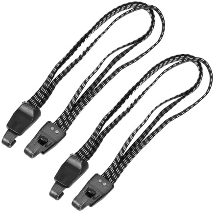 GOOHOCHY 2pcs Nylon Backseat Bundling Belts for Bikes and Motorcycles Elastic Cargo Fastening Straps with Strong Tension Scratch Rear Rack Tie Down for Secure Luggage Transport