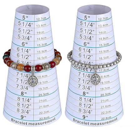 Strumento di misurazione del polso, soluzione di misurazione accurata, 14,5 x 7,5 cm, strumento per misurare bracciali, misurazione anelli, facile da usare, per amici, familiari, adulti, uomini, donne