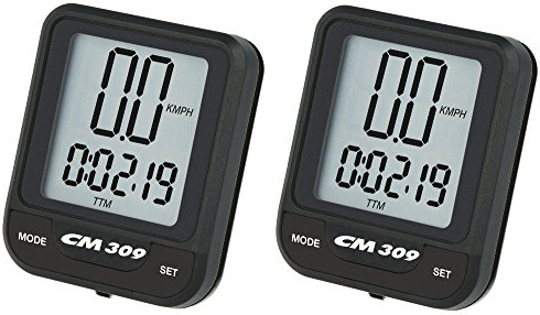 Ciclosport Ciclo Computer CM 309 Set tachimetro Computer da Bici (2 x Black Edition)