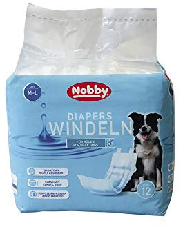 Nobby Windeln, Rüden, M-L, 46-60 cm, 1 Packung (1 x 12 Stück)