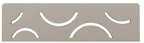Schluter Systems Niche Shelf-N - Curve Design -Stone Grey - (SNS1D6TSSG) Kerdi-Line Shower Acessory