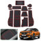 GAFAT Peugeot 2008 e-2008 Restyling 2020-2024 2025 Antirutschmatten, Auto Mittelkonsole Gummimatten, Getränkehalter Matte, Aufbewahrungsbox rutschfeste Matte, Türnaht rutschfeste Matten (Rot)