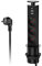 3 Fach Tischsteckdose Versenkbare mit USB C, Versenkbare Steckdose Küche mit 2 USB A, Einbausteckdose Versenkbar Schwarz, Steckdosenleist Versenkbar für Arbeitsplatte, 4000W/16A, 1,8M Kabel