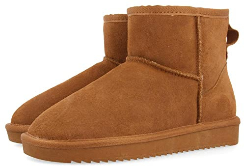 Botas AUSTRALIANAS Color Cuero DE CAÑA Media para Mujer Gilliam