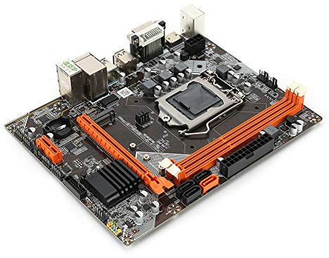 ASHATA B75 Desktop-Gaming-Motherboard, 6-Kanal-RJ45-Gigabit-Ethernet-Netzwerk, DDR3-Motherboard ATX, PCIe-Steckplatz, M.2-USB-SATA-VGA-DVI-HDMI-Audioanschluss, LGA-1155-Pin-CPU-Sockel