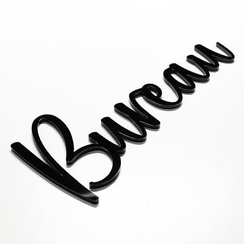 codiarts. Plaque de porte 3D | Toilettes | Bain | Bureau | Atelier | Cuisine | Verre acrylique découpé au laser | Adhésif (Bureau)