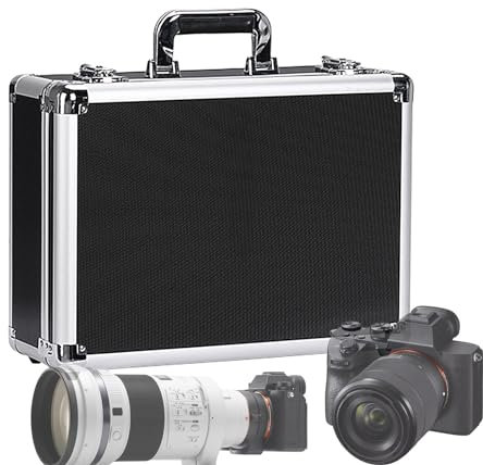 Cassetta degli attrezzi con maniglia, valigetta in alluminio per strumenti di misura, piccola scatola in alluminio, valigetta quadrata per riporre gli attrezzi