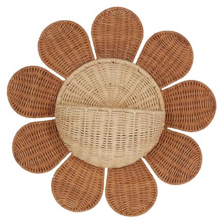 JISADER Panier de Rangement Mural à Suspendre, Panier de Rangement, boîte à courrier, Panier tissé décoratif Rustique bohème pour buanderie, Salon, Maison,