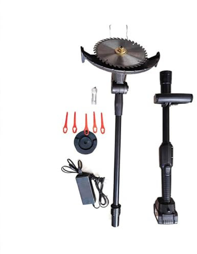 Cortacésped eléctrico, recortadora recargable inalámbrica, máquina portátil de mano con batería de litio para césped y malezas, ideal para césped y jardines
