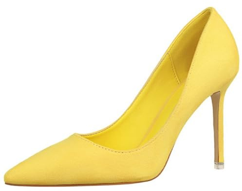 Decollete Donna Tacco Alto con Tacco a Spillo Sexy Scarpe da Abito Décolleté retrò per Donna Slip on Comode Chiusa con Punta Classico High Heels Dress Pumps Ufficio Casual