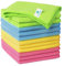 Play Nine Microfibre Cleaning Cloths 12 Pack – Lint Free Soft Reusable Multipurpose Cloths for Kitchen, Car, Glass, Windows & Household Surfaces – Washable Absorbent Microfiber Cleaning Rags