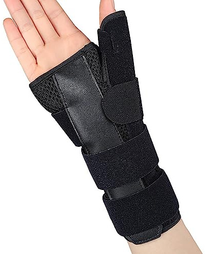ROYJJ Férulas para pulgar y muñeca con estabilizadores, férulas de espica para mano derecha e izquierda, fácil de usar, fitness y estabilizadores, cómodo y protector envolvente