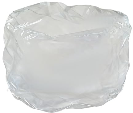 Generico Sedia trasparente per riporre gli animali | Sacco di fagioli in peluche | Sedia con sedile impermeabile trasparente per camera da, aula, viaggio, sala giochi, casa, asilo, soggiorno