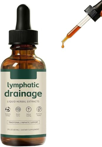 Gouttes de drainage lymphatique lymphatique, gouttes de bien-être lymphatique, soutien du système lymphatique, mélanges naturels de plantes, rapide et efficace, pour homme et femme (1)