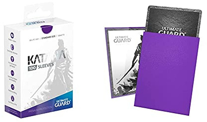 Ultimate Guard Matte Purple Katana Sleeves Standard Size Standard Size 100 ct Card Sleeves Individual Pack