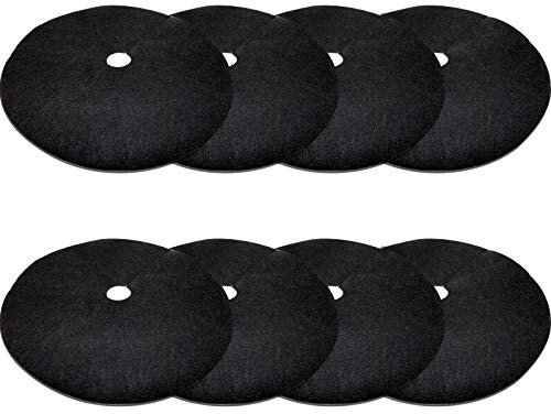 EBaokuup 8 Stück 24,5 Zoll Vlies Baum Mulch Ring – Abbaubare Baumschutzmatte, Wiederverwendbare Baumkraut-Barriere Matte für Unkrautbekämpfung Wurzelschutz
