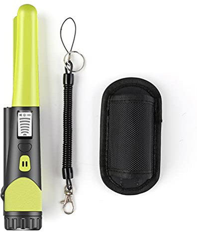 Hiraith Elektrische Metalldetektoren, Pinpointer für Schatzsuche, IP68 Wasserdichter Tragbar Profi Metalldetektor, mit LED und Vibrationen