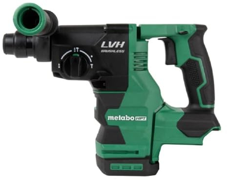 Metabo HPT 18V MultiVolt™ Rotary Hammer | Tool Only - No Battery | 1-1/32-Inch Capacity | SDS Plus | Low Vibration Handle | Reactive Force Control | DH1826DAQ4