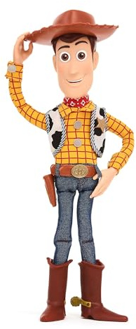 Disney Store Official Sheriff Woody Interactive Talking Action Figure, Pixar's Toy Story, 39cm/15”, Pull string Cowboy Doll Featuring 15+ English Phrases, Interacts with Other Characters, Ages 3+