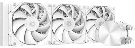 ID-COOLING FX360 PRO WHITE Liquid CPU Cooler for Desktop - 360mm AIO Cooler, 3 x 120mm High-efficient Fans, Special CD Pattern Pump Header, Intel & AMD Compatible