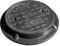 NATOTELA GFK - Copertura per pozzo e telaio rotondo DN270/400 B125, coperchio per canale Ø270, resistente copertura per canali per zone pedonali, cortili, cortili, cortili, marciapiedi, pozzo di