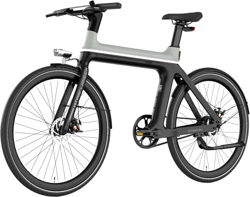 HITWAY Vélo Électrique EBIKE-X 250W Moteur – Autonomie 70km, GPS 4G Antivol, 345,6Wh Batterie IPX5 – Pneu 700×40C, Freins Hydrauliques