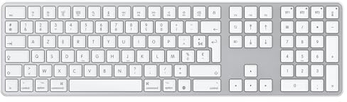 OMOTON Clavier Bluetooth pour Mac, Clavier sans Fil Rechargeable Multi-dispositifs avec 3 Canaux Bluetooth pour Apple Mac Pro/Mini, MacBook Pro/Air, iMac Pro, AZERTY Français, Argent