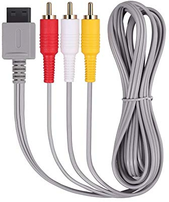 DARLINGTON & Sohns TV-kabel för Nintendo Wii och Wii U-konsol Scartkabel bildkabel videokabel TV-kabel 3 Chinch