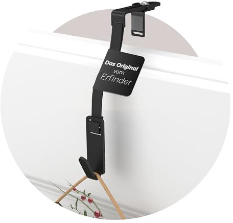MDCASA Premium Türhaken I Beidseitig verwendbarer Türhaken zum Einhängen inklusive flexiblem Band I Anpassbarer & robuster Haken zum Einhängen