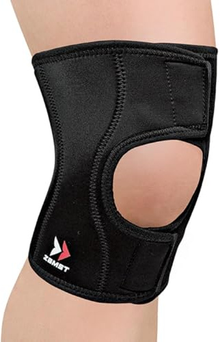 Zamst EK-1 Rodillera deportiva - Rodillera de Compresión Ligera para Hombres y Mujeres con Diseño de Panel Abierto, para Soporte General de Rodilla y Alivio del Dolor de Rodilla - S