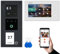 BALTER ERA Schwarz IP Unterputz Video-Türsprechanlage mit Fingerprint Set 1 Familienhaus (1x Türstation mit Full HD Kamera, 1x Touchscreen 7 WiFi-Monitor Weiß, Android & iOS APP, 2-Draht, RFID)