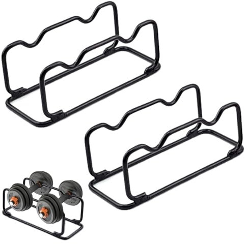 Hantelablage, 2 Stück Hantelständer Klein Kurzhantel Rack Kurzhantelablage Gewichteständer Hantelständer Multifunktionaler Hantelablage Gewichtsständer für das Fitnessstudio zu Hause