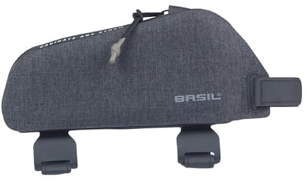Basil Navigator Storm S Top Tube ramväska – 0,8 l, svart, vattentät, robust, perfekt för pendlare och utomhusäventyr